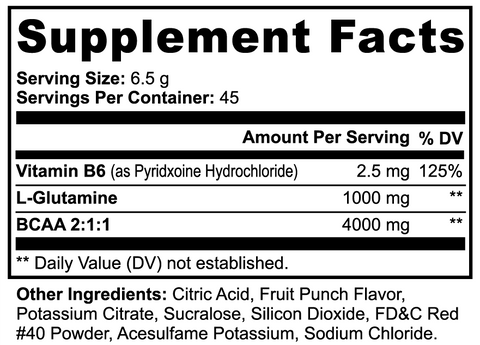 BCAA Shock Powder (Fruit Punch)